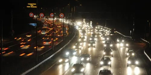 Blog Wide motorway in uk at night or winter months