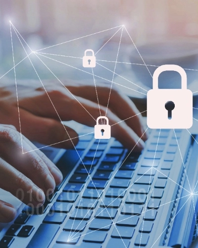 Secure Laptop Graphic - Tall Thumb