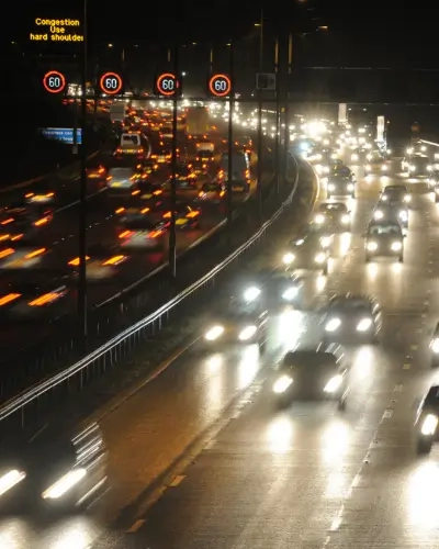 Blog Tall motorway in uk at night or winter months