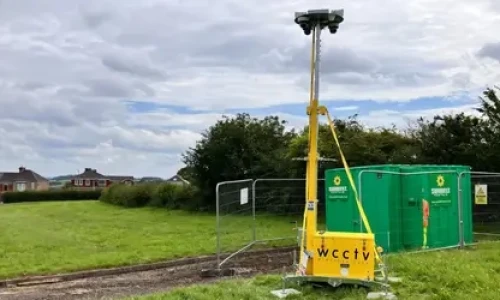 Blog Wide CCTV Tower in a field covering Fly-tipping