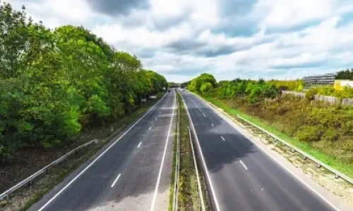 Blog Wide Empty high speed road
