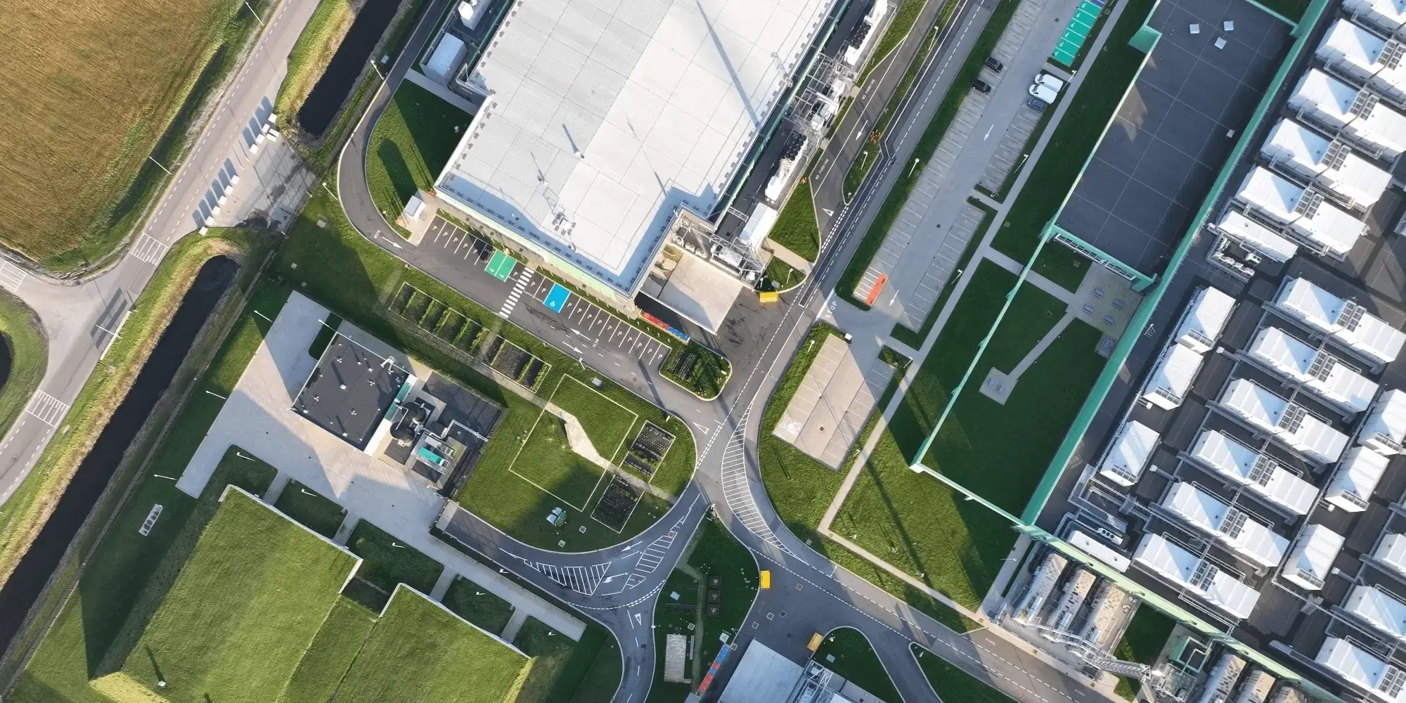 Ariel View of a Data Centre Facility