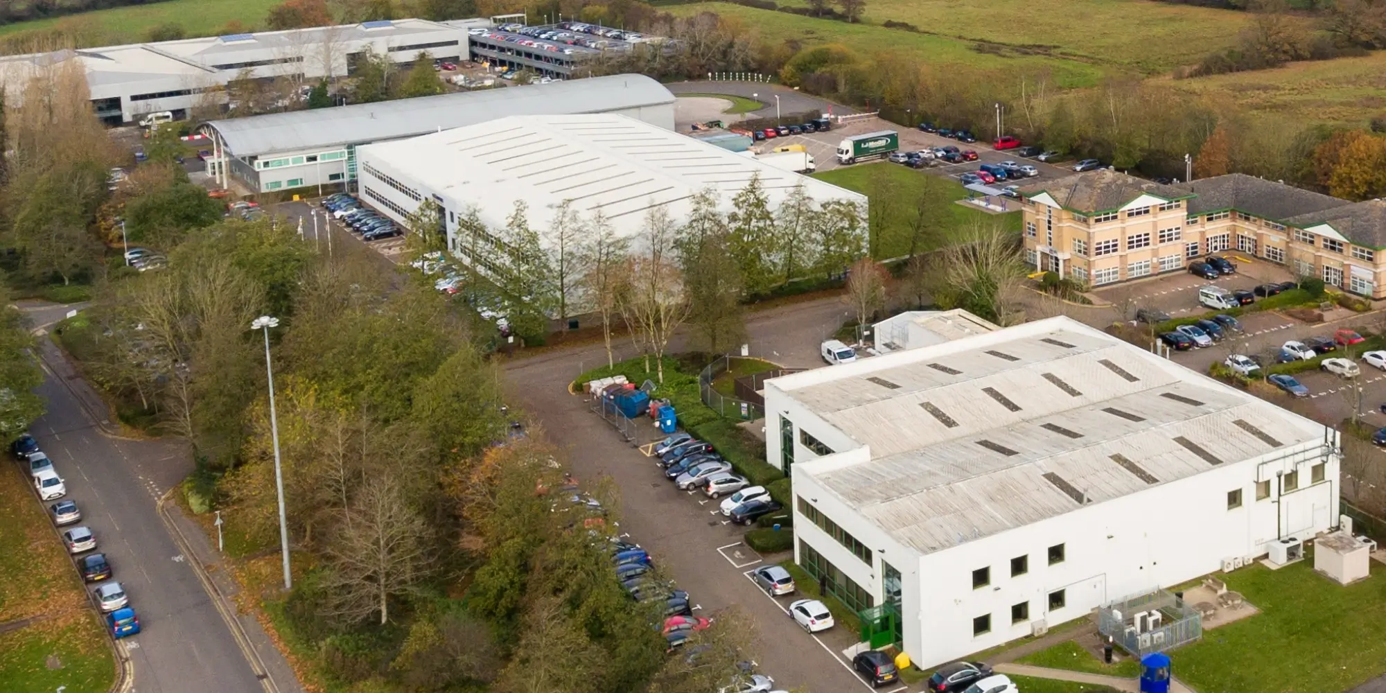 Arial View of a Commercial Property