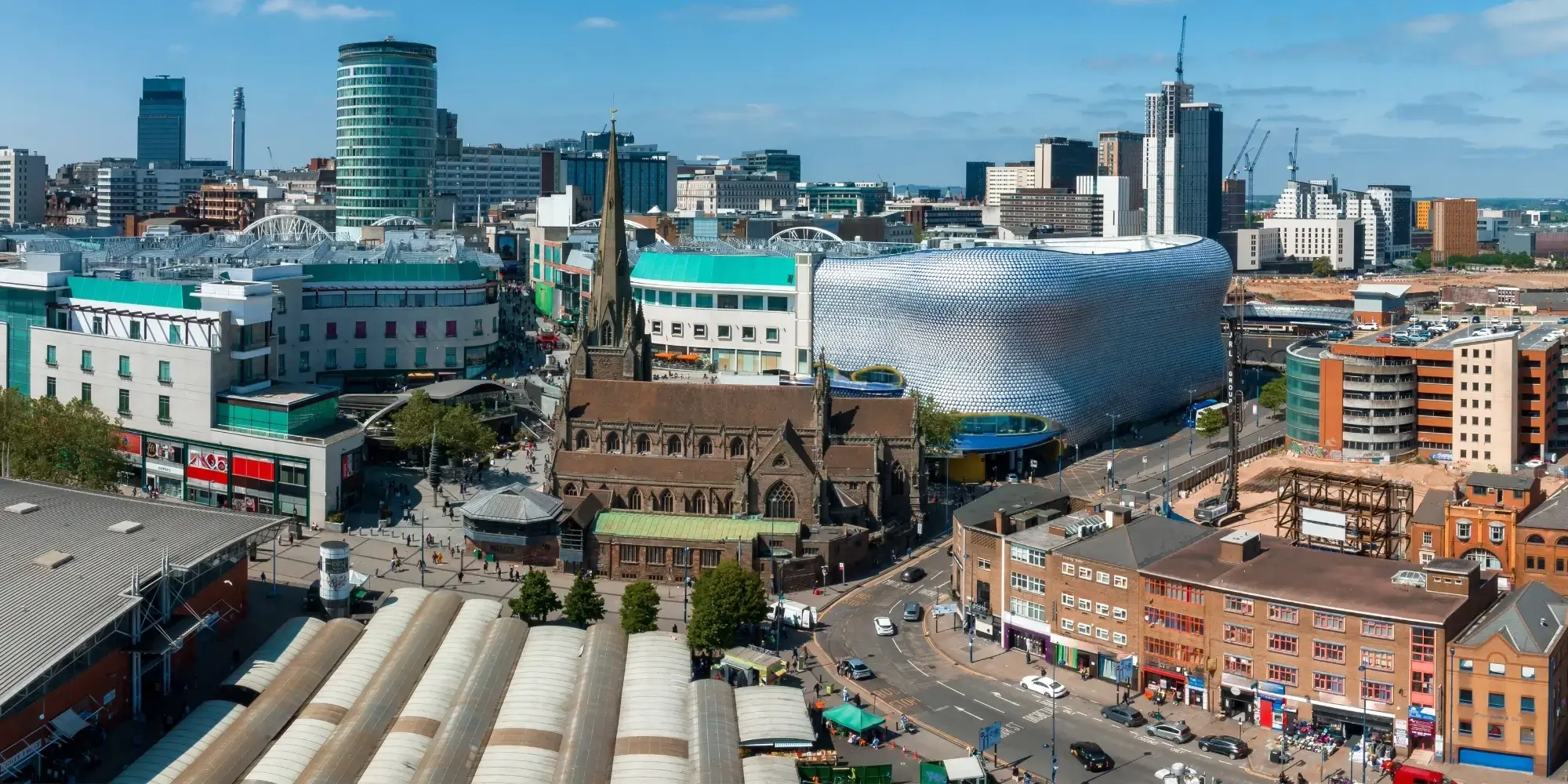 UK City Centre Arial Overview