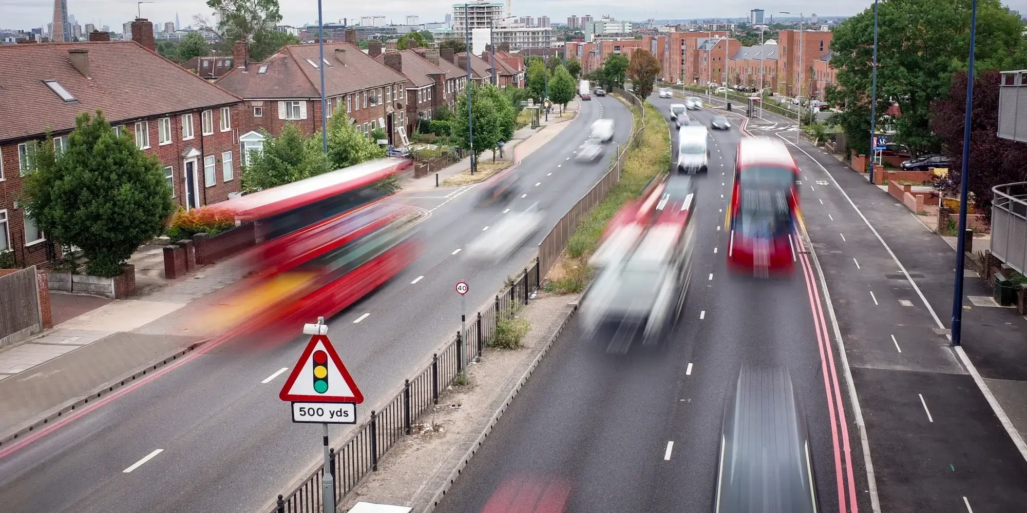 Traffic on a UK Road - Header