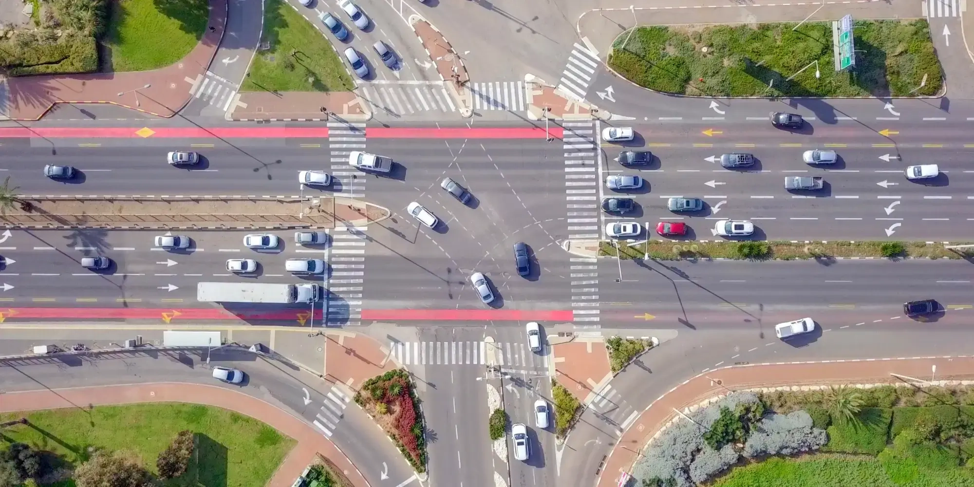 Raod Intersection Overhead - Banner