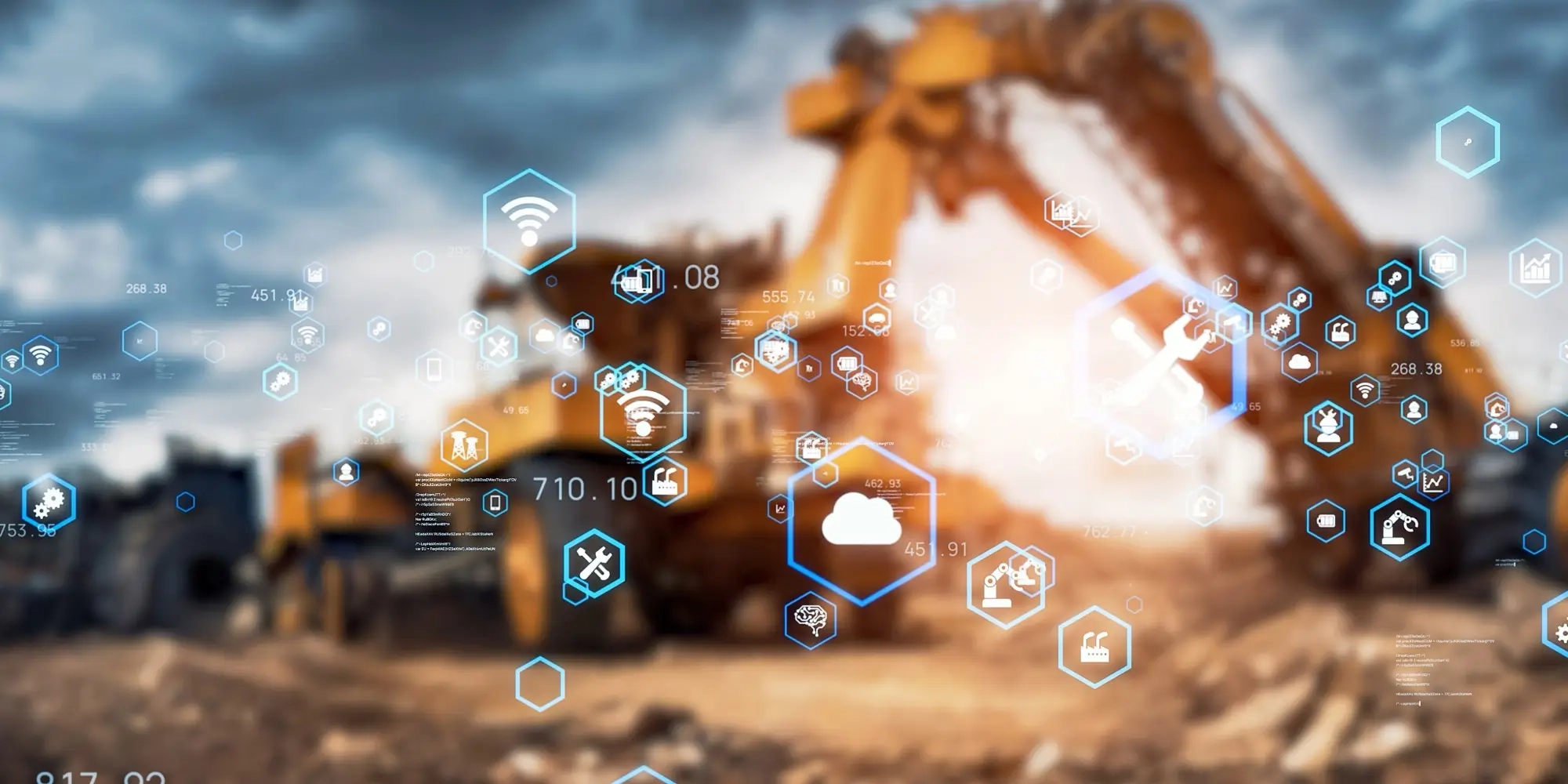 construction site and industrial technology concept