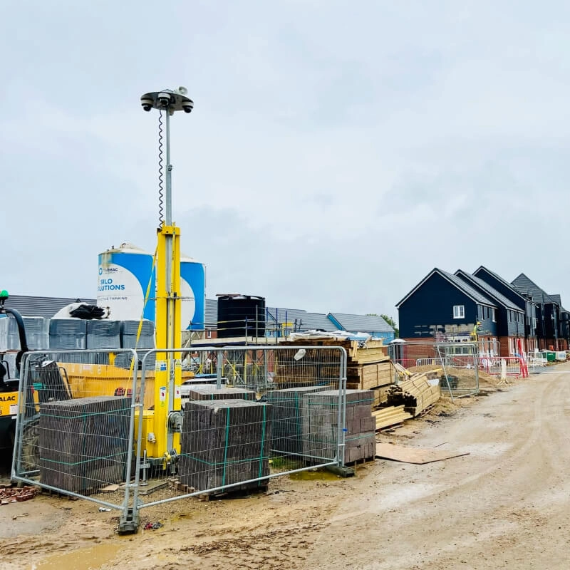 CCTV Tower at Residential Construction Site