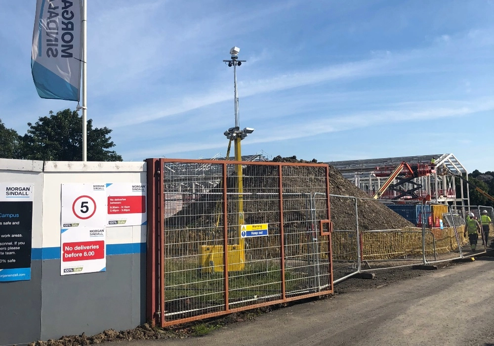 WCCTV Tower at a Morgan Sindall Construction Site