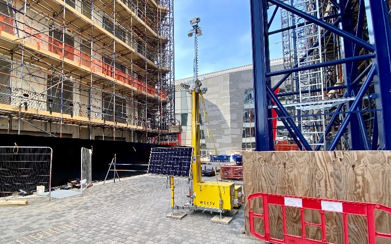 WCCTV Tower Securing a Commercial Building