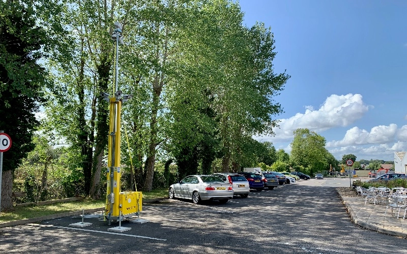 CCTV Tower at a Retail Car Park