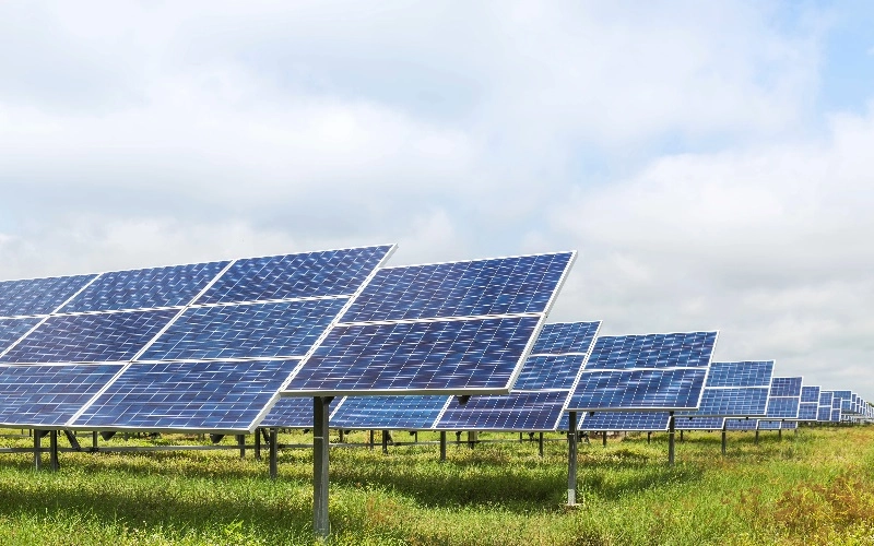 Solar Farm in Countryside