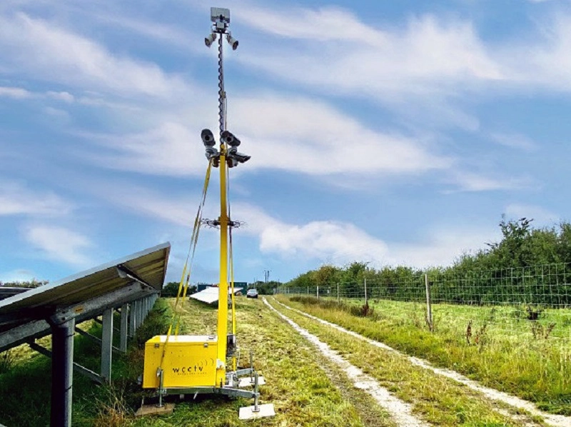 CCTV Towers for Solar Farms